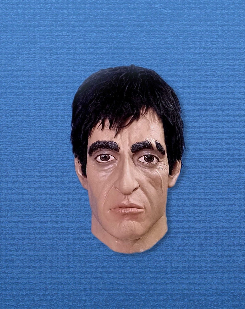 Scarface, Tony Montana Latex Mask, Gangster Mask, the World is Yours ...