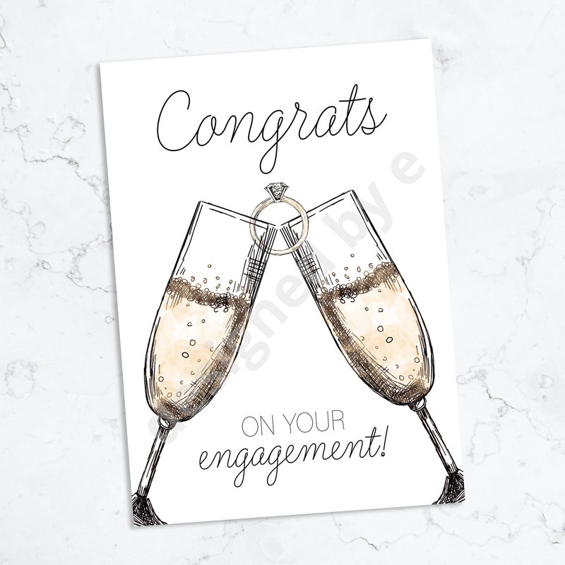 Engagement Cards - Etsy