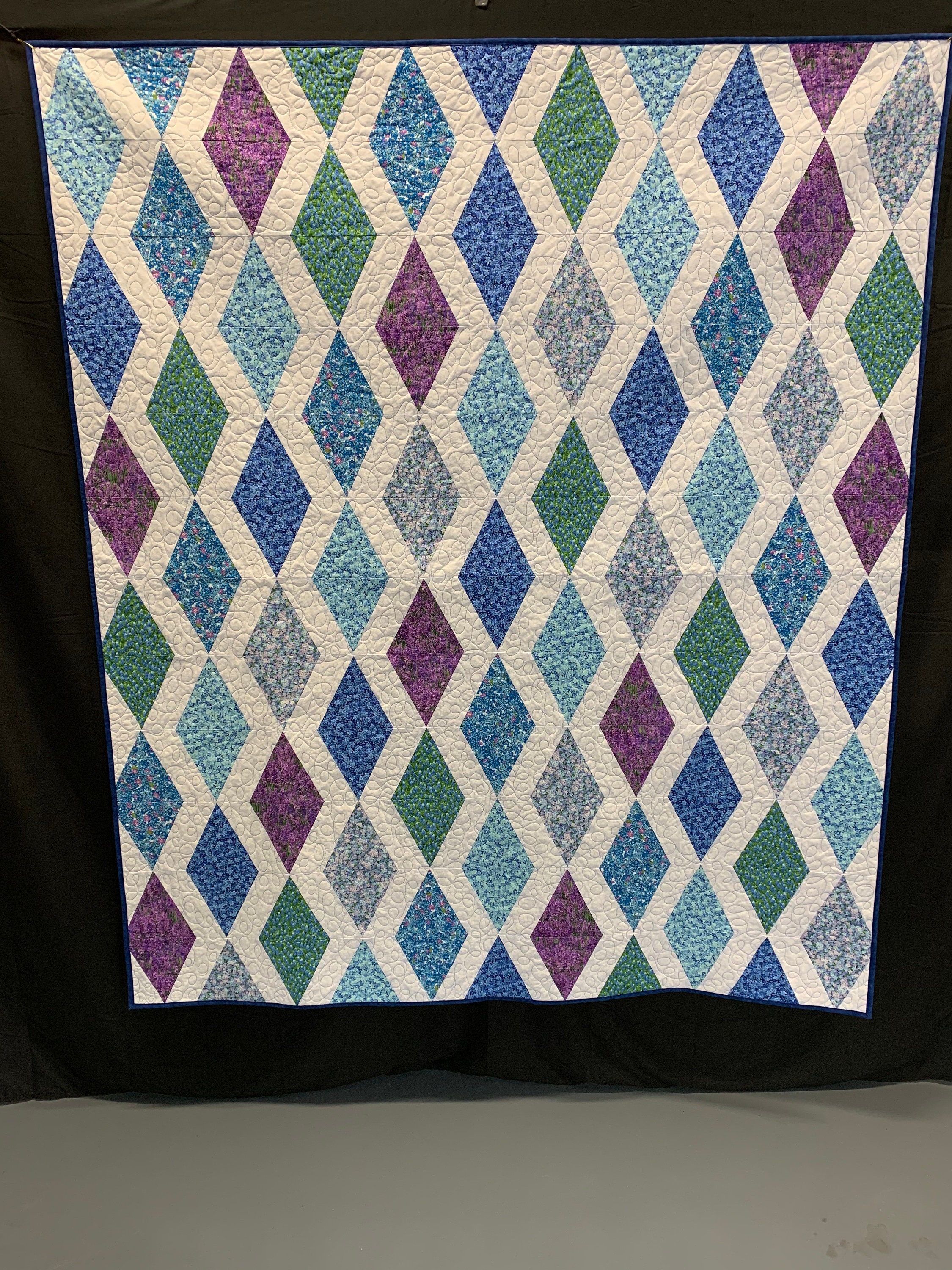 Lap Quilt Diamond Shapes Etsy
