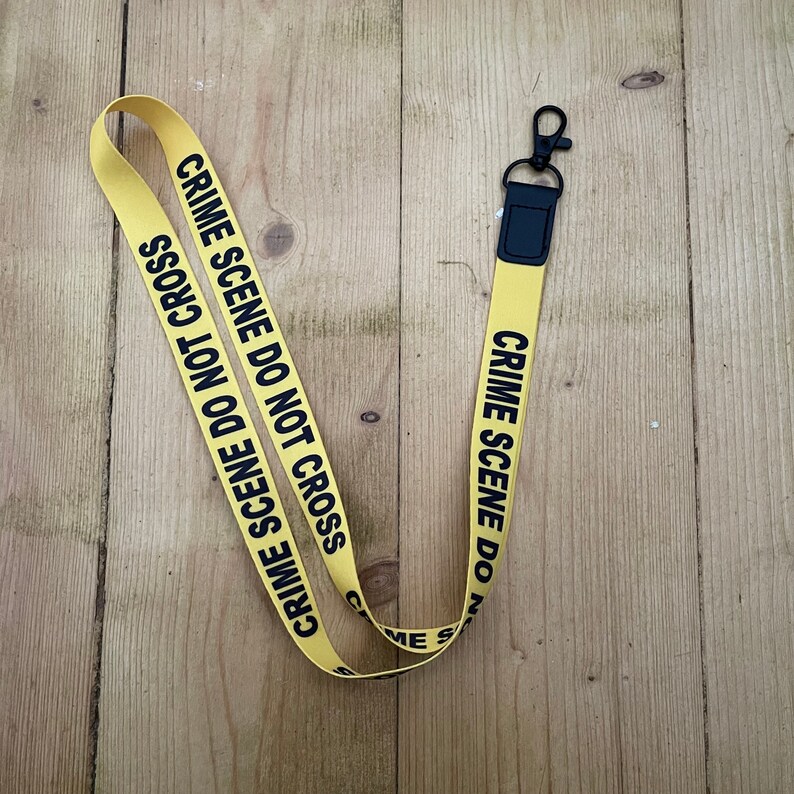 Crime Scene Do Not Cross Lanyard 20mm Crime Scene Lanyard and - Etsy