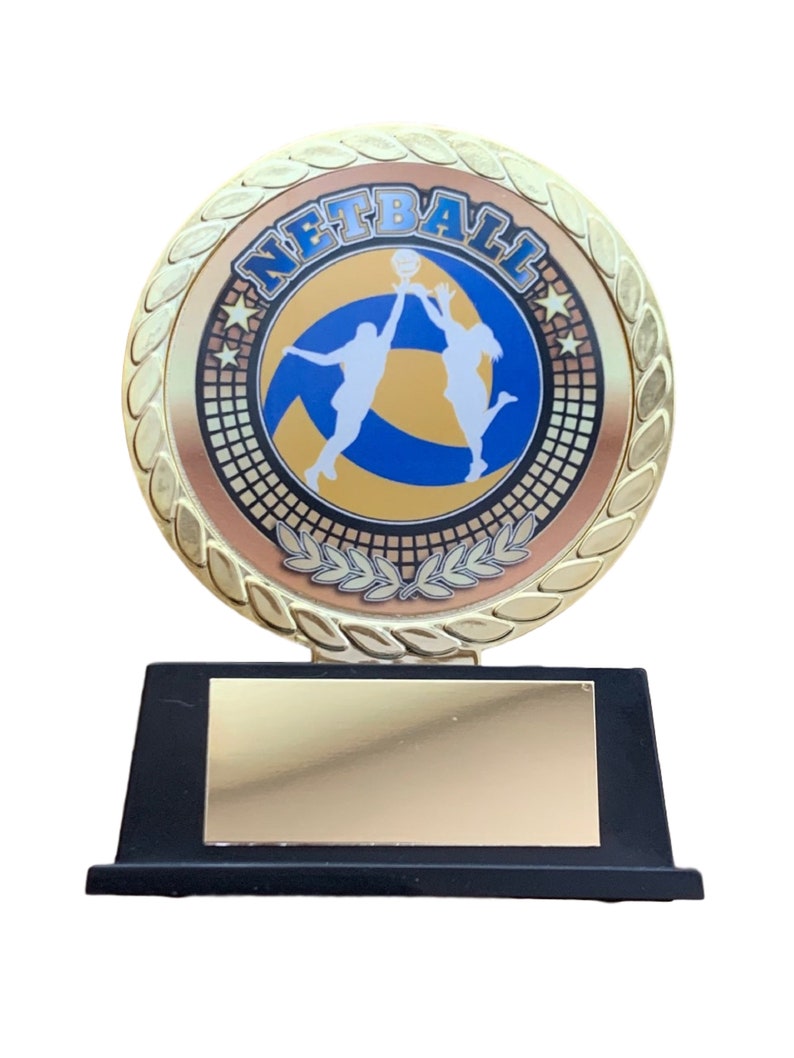 Netball Trophy 85 mm Gold Plastic Award G ENGRAVED FREE Etsy