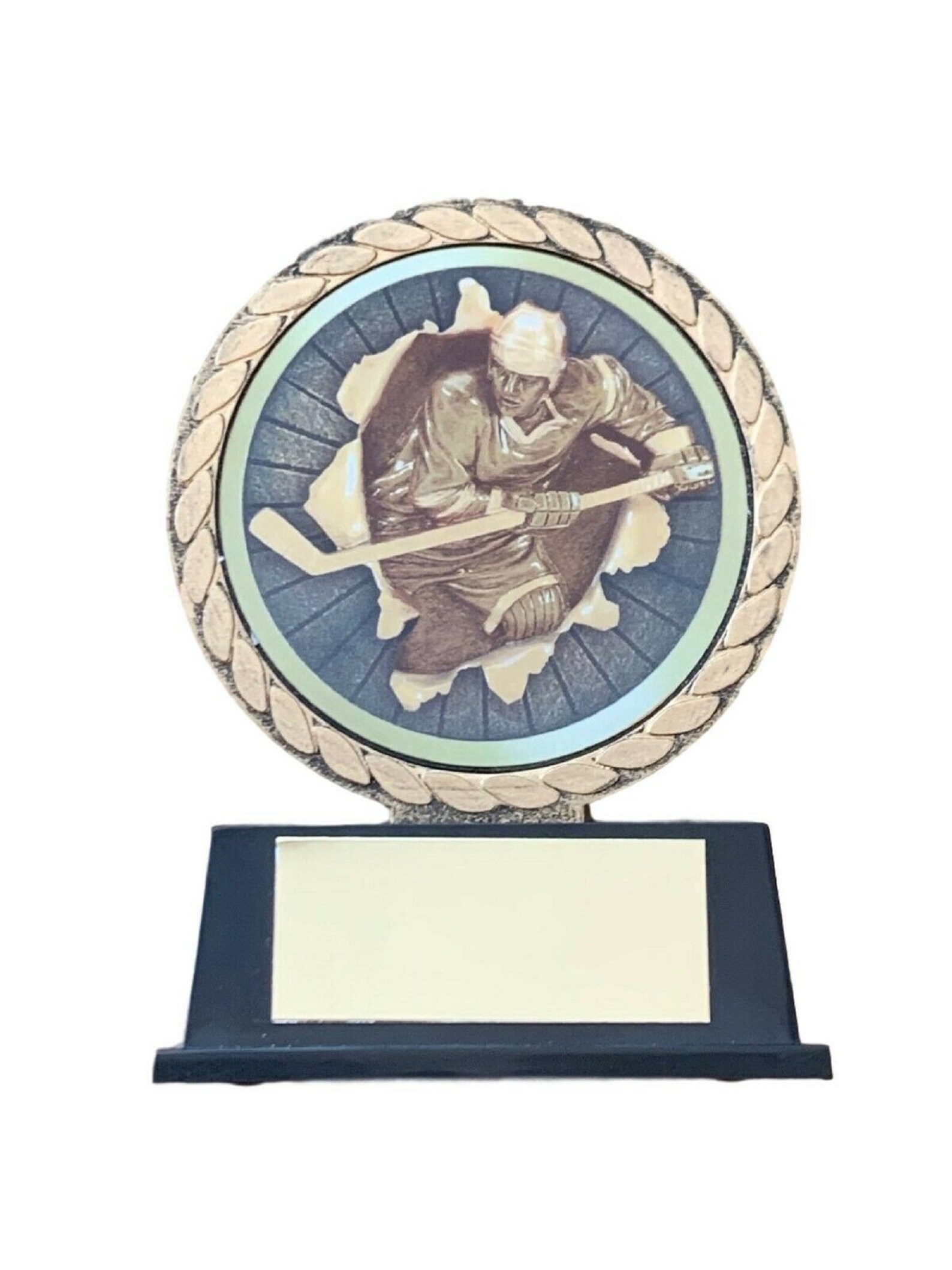 Ice Hockey Trophy 85 mm Bronze Plastic Award G ENGRAVED FREE Etsy