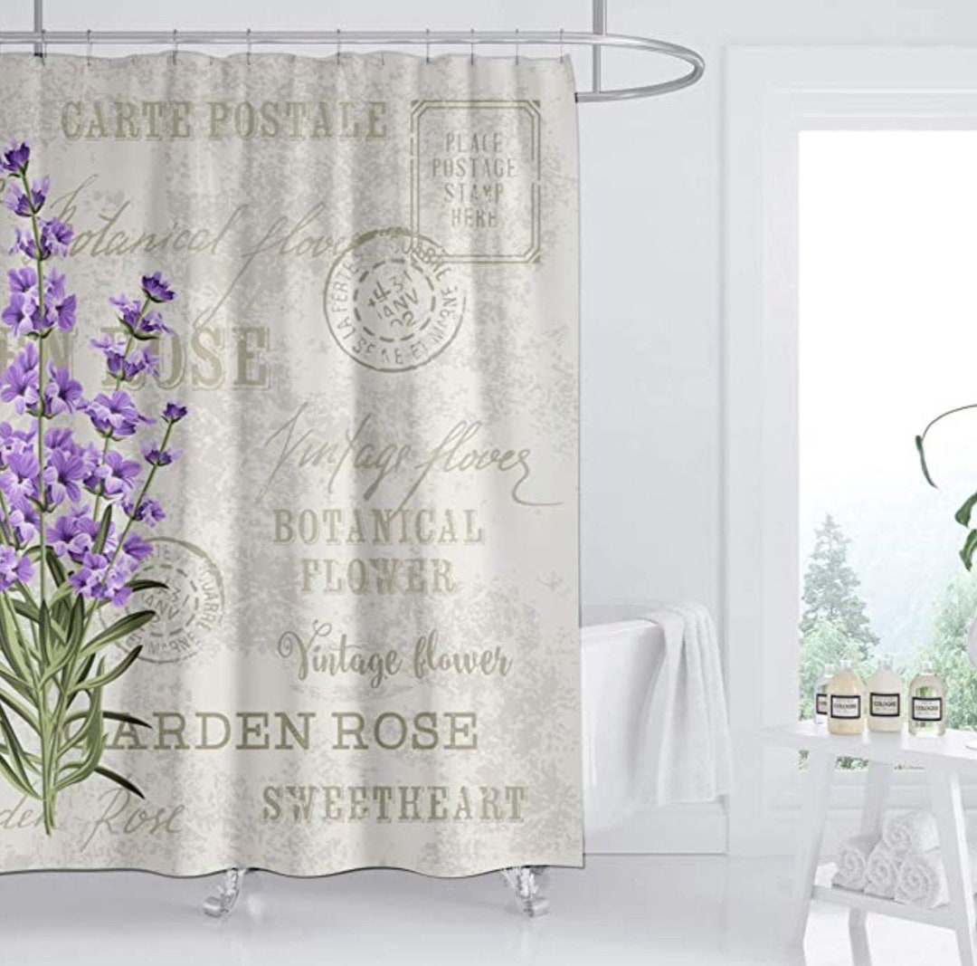 French Chic Paris Postalewater Repelled Shower Curtain - Etsy
