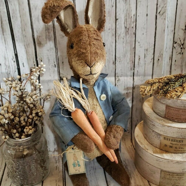 Large Standing Primitive Bunny ~ Free Shipping!