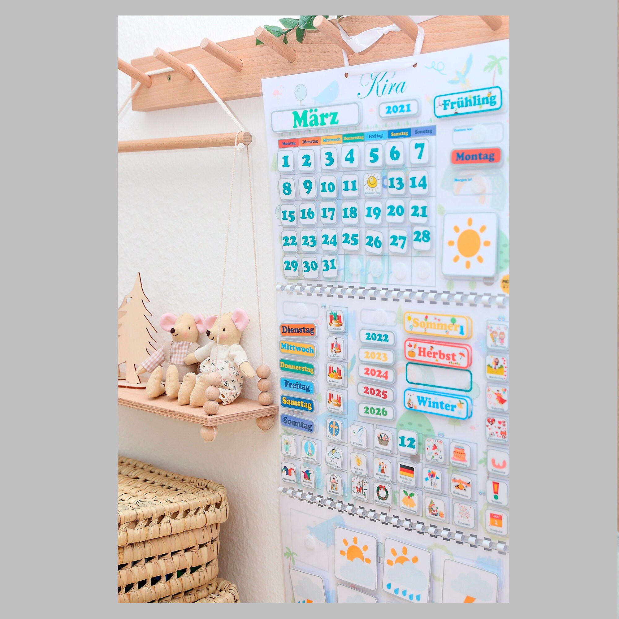 Calendrier Unss 2023 2024 Calendar For Kids 2022 Kids Wall Calendar Personalized | Etsy Ireland