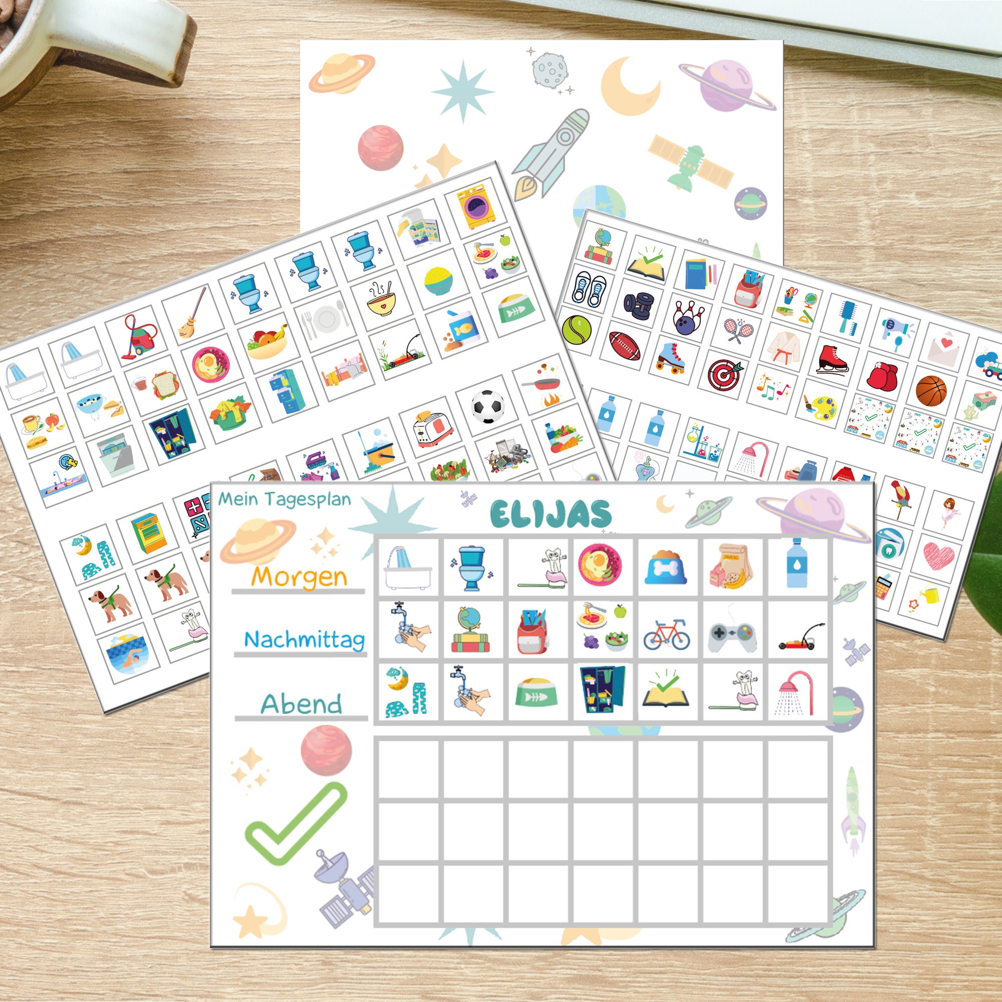 Individueller Wochenplaner für Kinder Zum HERUNTERLADEN als | Etsy