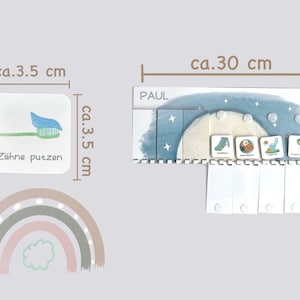 MEGA Tagesplan Kind Mond, Sonne Routineplan für Kinder, Montessori, Vorschule Kita Deutsch image 8