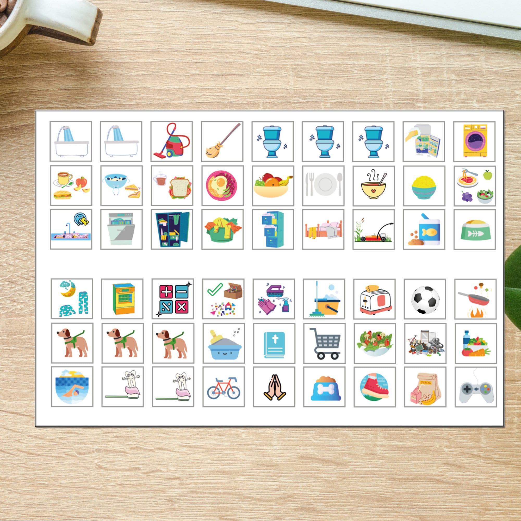Persönlicher Wochenplan für Kinder Tagesplan WG-Planer | Etsy
