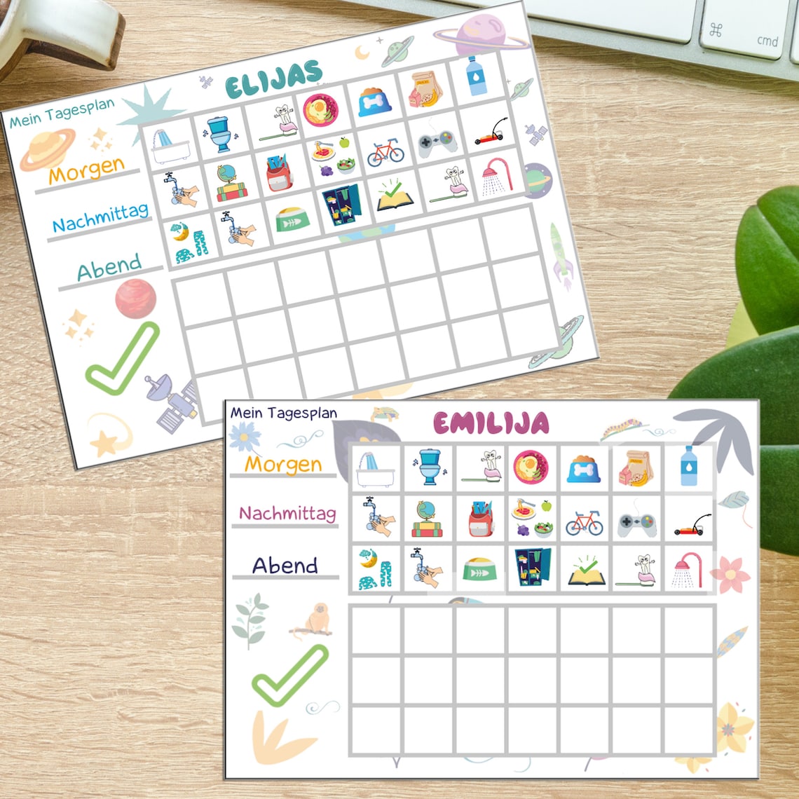 Wochenplan Kinder Routineplaner Für Kinder Tagesroutine | Etsy Canada