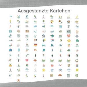 MEGA Wochenplaner und Tagesplaner Set für Kinder, Ausgestanzte Kärtchen, Routineplaner, Montessori, Deutsch Bild 6