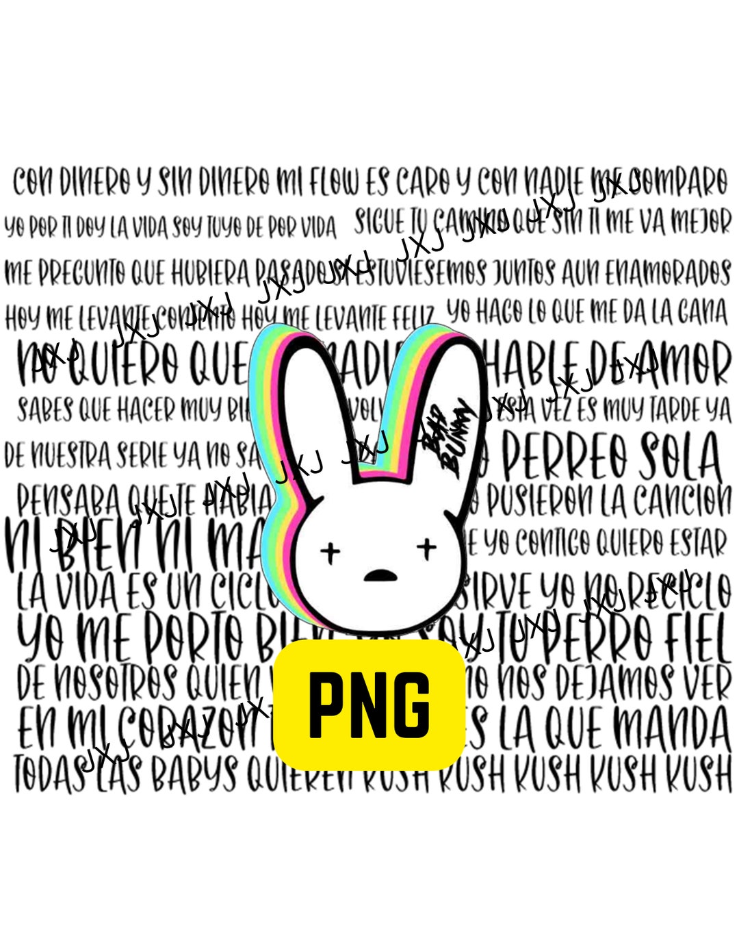 Bad Bunny Lyricsun Verano Sin Tibad Bunny Pngel Ultimo Etsy