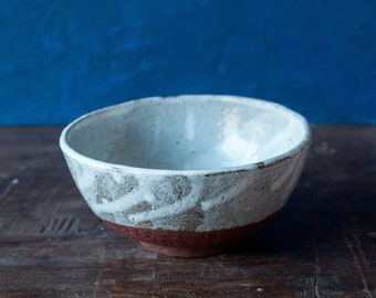 Ceramic Bowls in Speckled White + Raw, Small Bowl, Snack Bowl, Soup Dish, Dessert Dishes, Small Pot, Stoneware, Clay dish