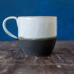 Ceramic Mug in Forest White 330 ml / 11.15 oz, Coffee Cup, Tea Mug, Handcrafted Mug, Rustic Mug, Tea Cup, Coffee Mug, Stoneware Jug, image 1