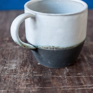 Ceramic Mug in Forest White 330 ml / 11.15 oz, Coffee Cup, Tea Mug, Handcrafted Mug, Rustic Mug, Tea Cup, Coffee Mug, Stoneware Jug, image 3