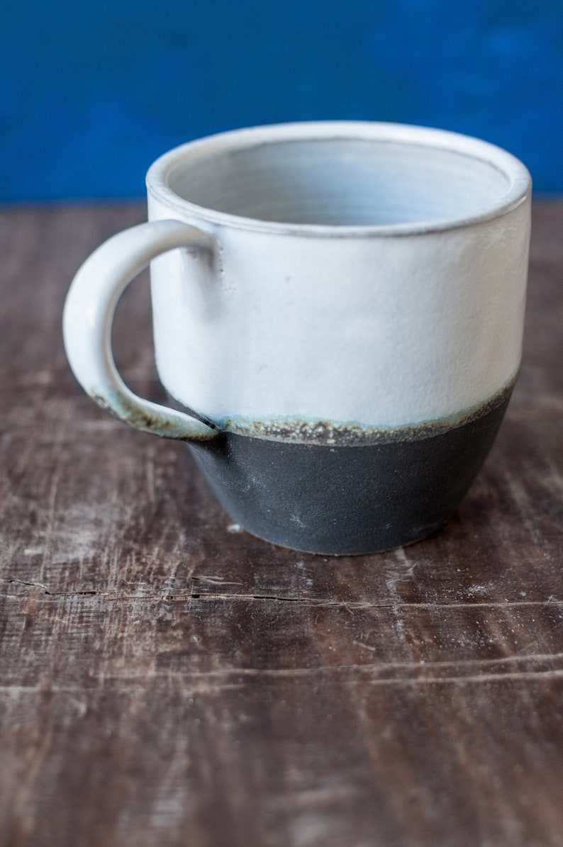 Ceramic Mug in Forest White 330 ml / 11.15 oz, Coffee Cup, Tea Mug, Handcrafted Mug, Rustic Mug, Tea Cup, Coffee Mug, Stoneware Jug, image 3