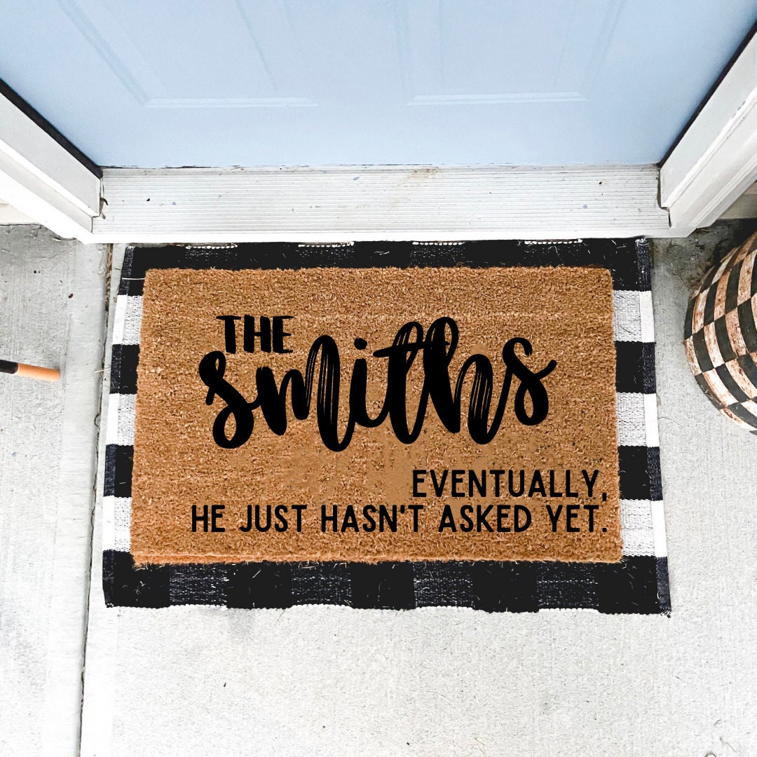 Funny Custom and Personalized Door Mat Personalized Gift Etsy