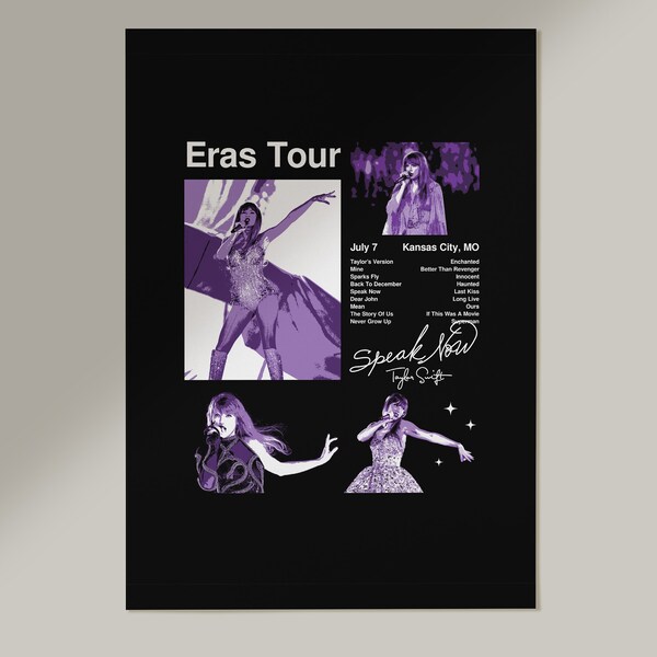 eras tour poster kansas city
