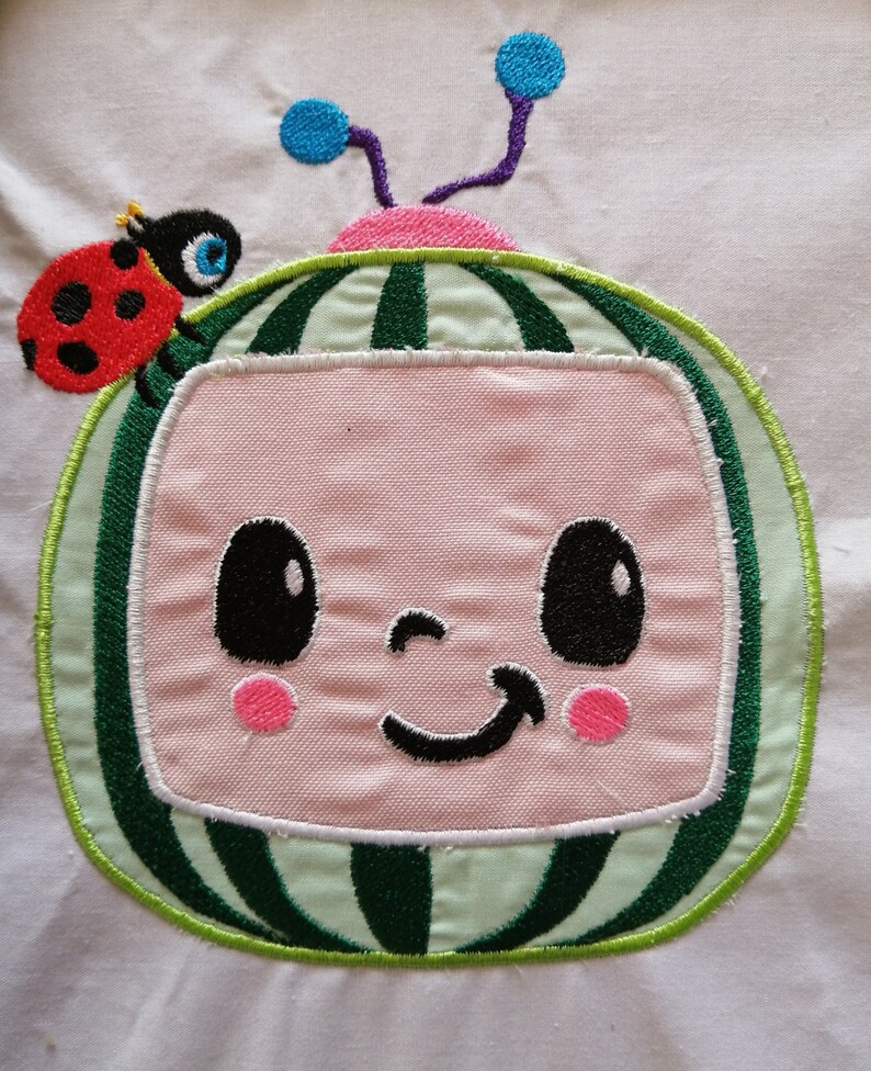Cocomelon Applique Machine Embroidery Design Etsy