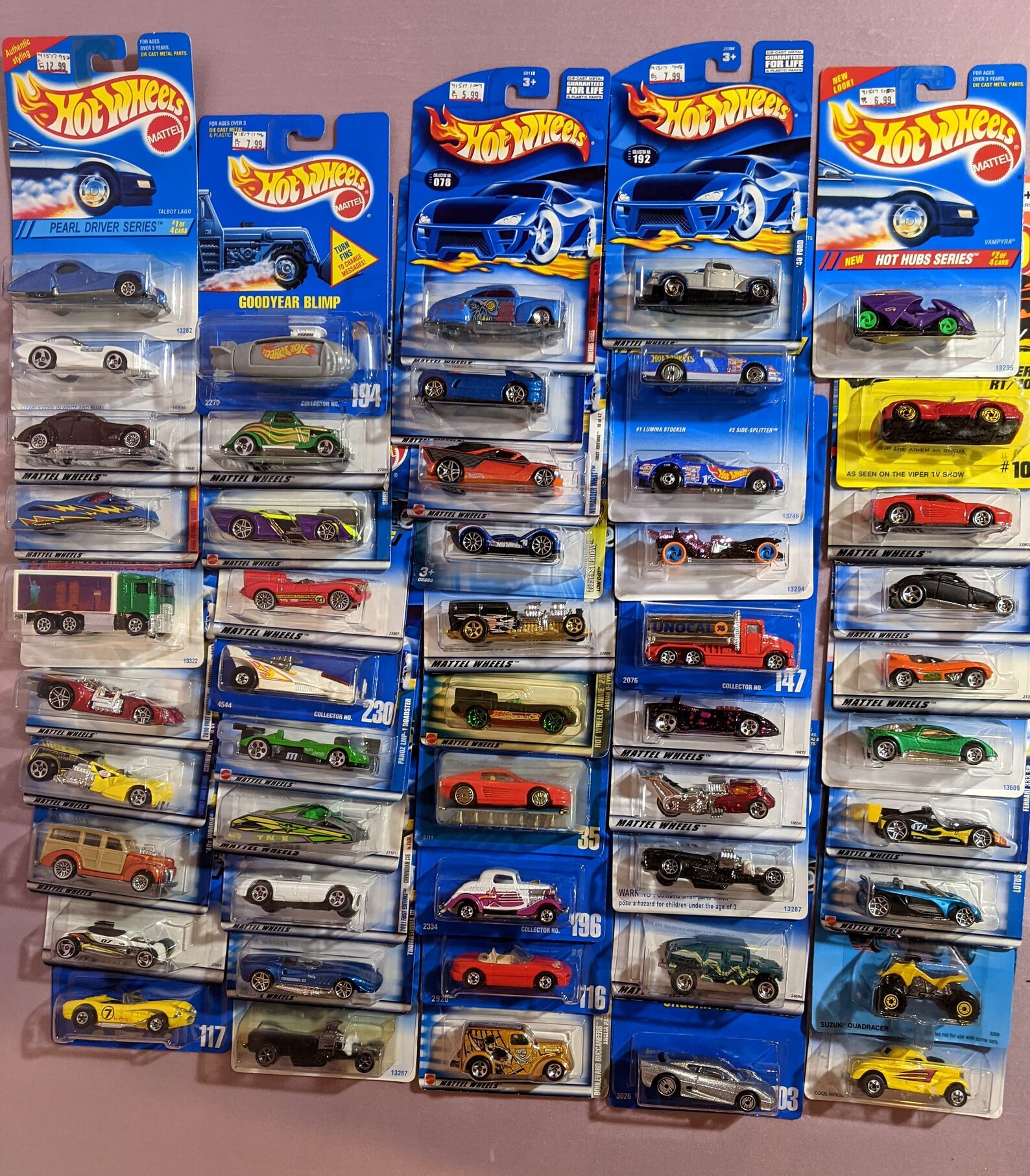 49 Vintage Hot Wheels AND ONE Matchbox in Original Packaging. Etsy