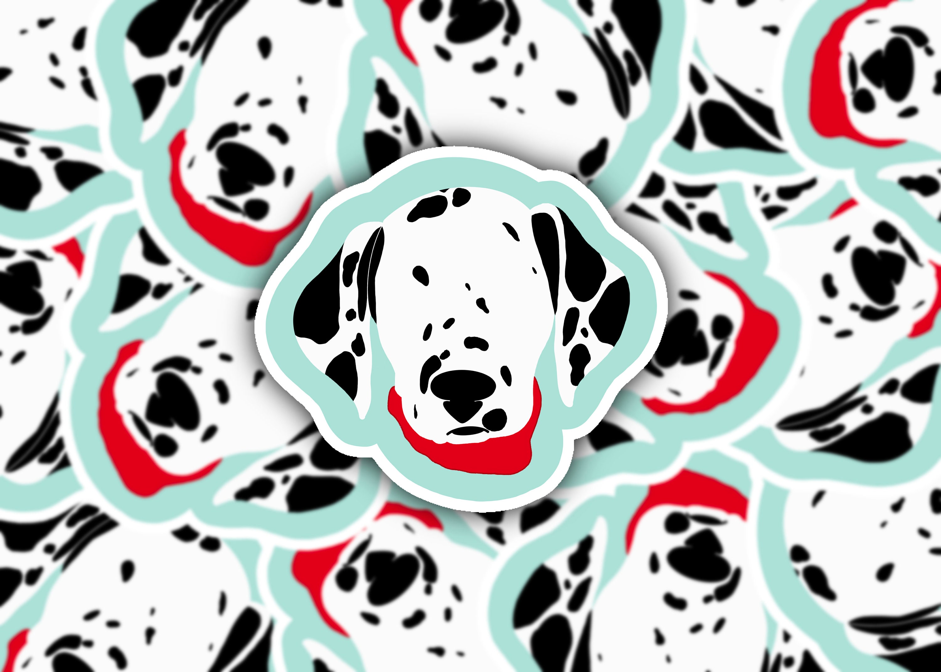 Dalmatian Puppy Sticker DieCut Sticker Weatherproof Etsy