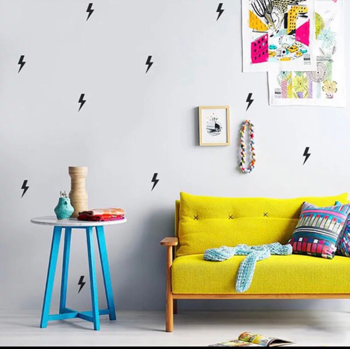 Kids Room Baby Boy Room Wall Decor Superhero Lightning Wall Etsy UK