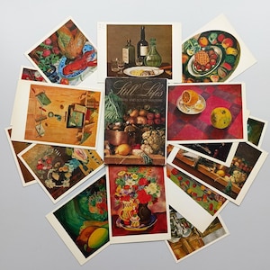 Jeu complet de 16 cartes postales d'artistes russes et soviétiques, natures mortes, URSS des années 1982