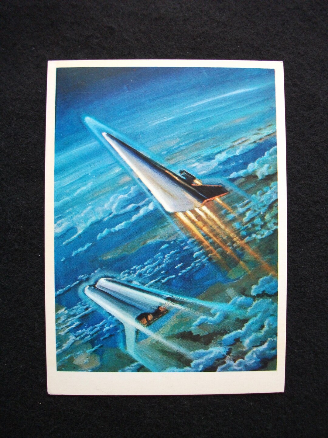 Spaceman Postcards Vintage Soviet Postcard SPACE Space Liner Artist Sokolov USSR 1975 - Etsy