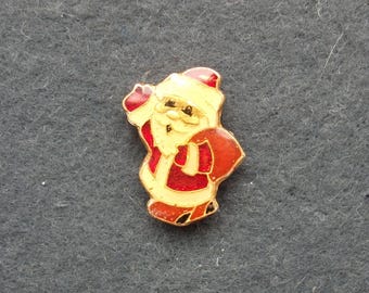 Santa Clause New Year ! Christmas Badge Pin Icon USSR