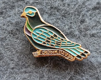 Dove Rock Bird Vintage Pin USSR