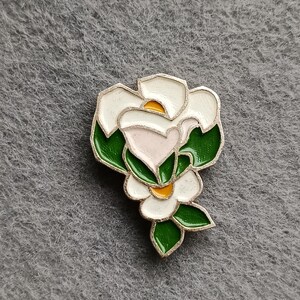 Flowers Vintage Bagde Brooch USSR Pin Icon