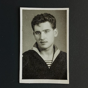 Sailor Man Uniform Portrait Vintage Photo