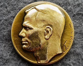 Yuri Gagarin First Cosmonaut Space Vintage Pin USSR