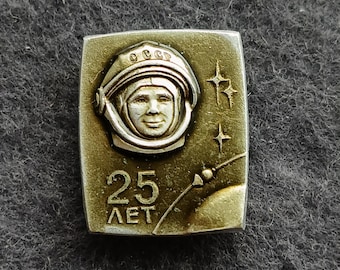 Yuri Gagarin Erster Kosmonaut Weltraum Vintage Pin UDSSR
