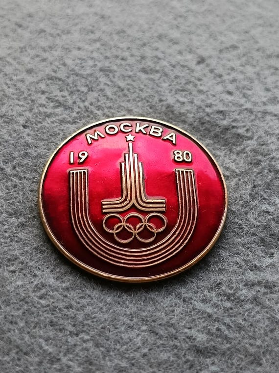 Affiche Rétro Originale Des Jeux Olympiques D'été De Moscou De 1980, Dessin De Torche Olympique De Moscou