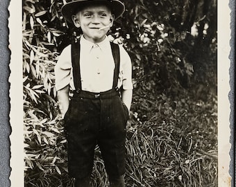 Vintage photo BOY WITH CIGARETTE