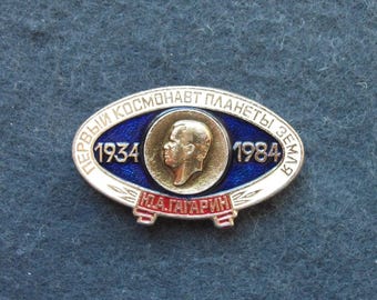 Vintage Abzeichen SPACE Gagarin Erster Kosmonaut UdSSR
