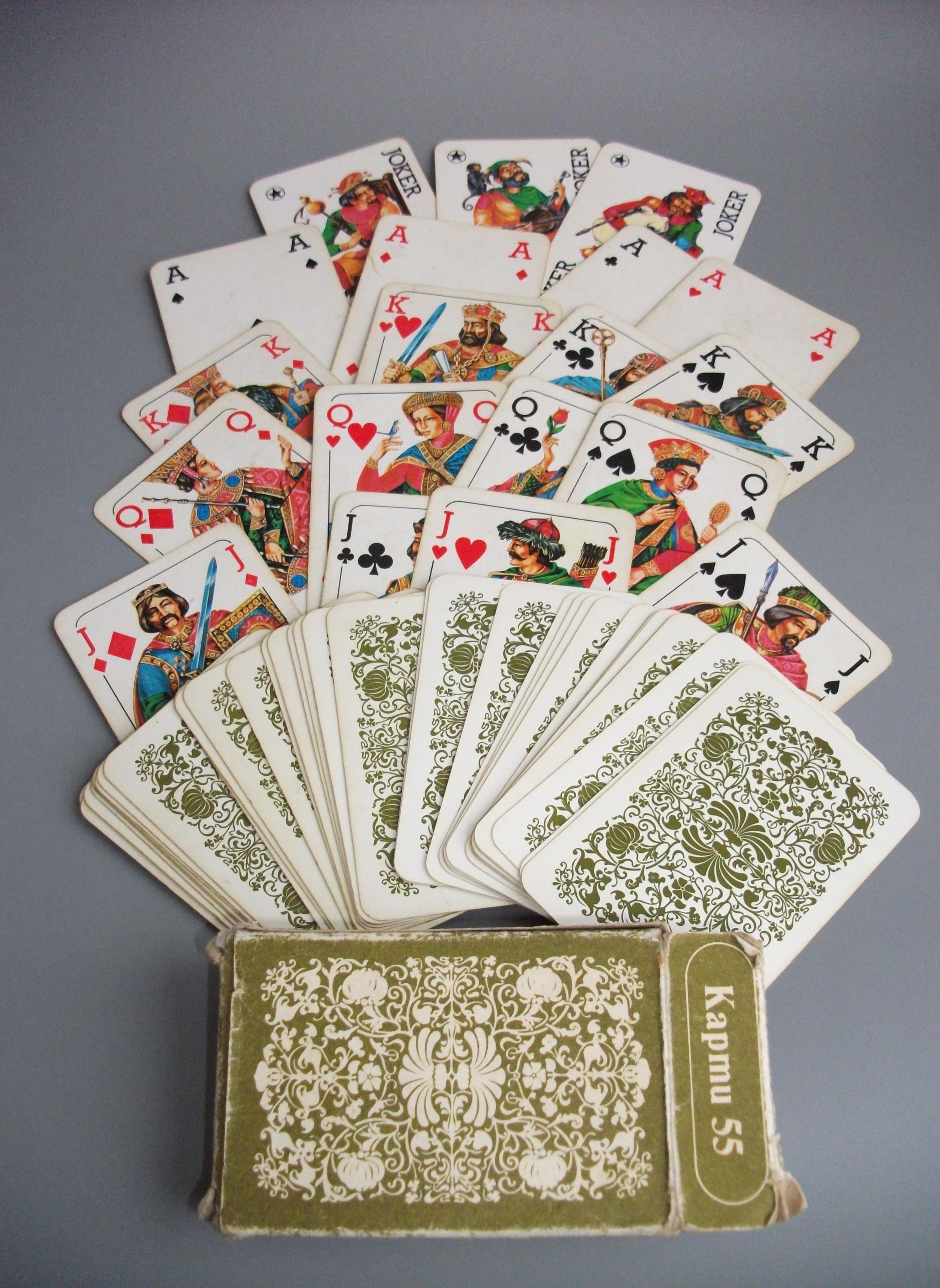 ヴィンテージ トランプ 55枚セット ブルガリア 1984年代 ソ連 - Etsy 日本