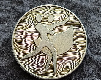Ballroom Couple Ballet Ballroom dancing Vintage Pin USSR