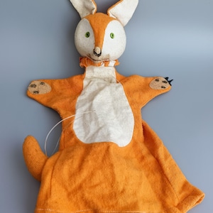 Vintage Hand Puppet Fox Bibabo Doll Toy Puppet Theatre USSR