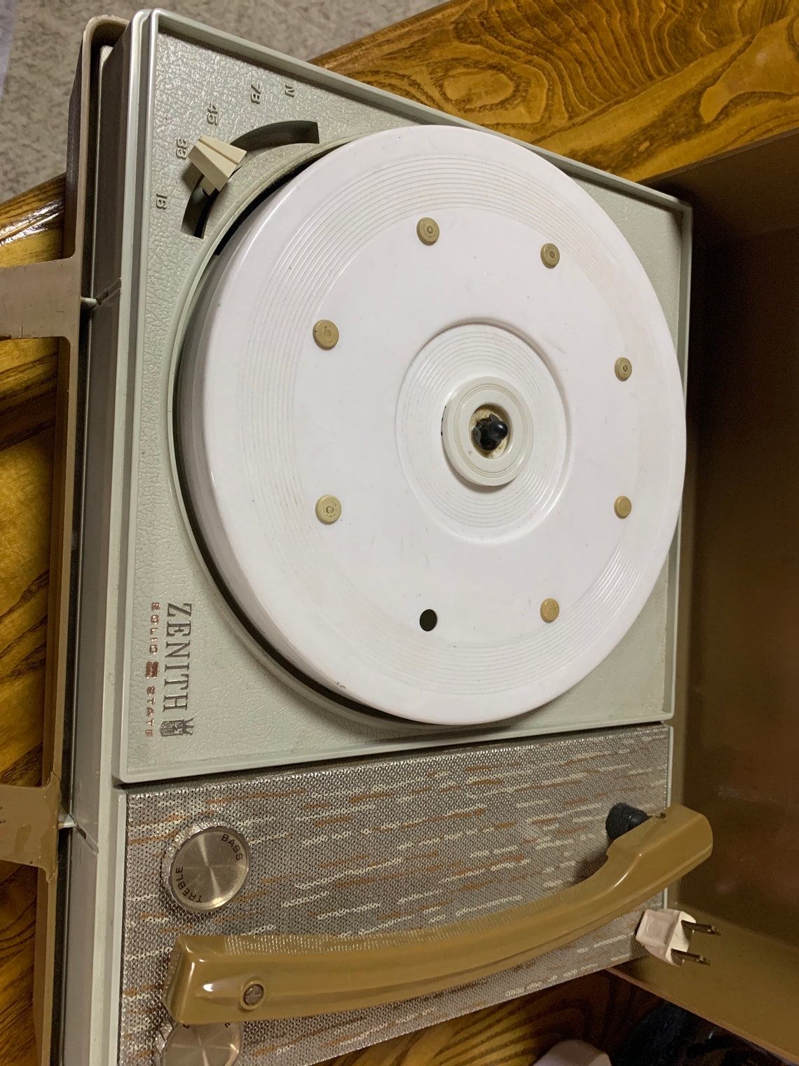 Vintage Zenith Solid State Record Player all in one. Etsy