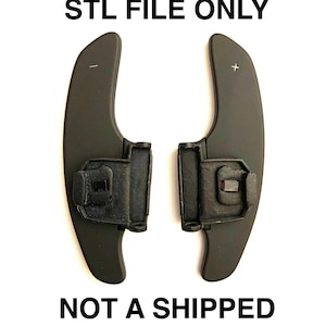 Digital Download STL files for VW MK7 7.5 Illuminated Extended Steering Wheel DSG Paddle Shifters for Golf GTi R GLi