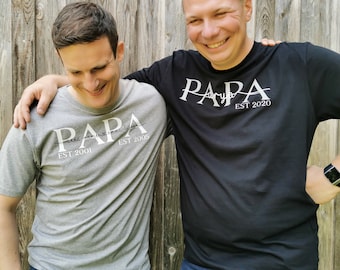 Geschenk PAPA T-Shirt personalisiert Danke Papa Geschenk Vatertag Kindernamen