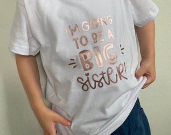 T-Shirt Going to be a big brother Schwester Nachwuchs Geschwisterkind Schwangerschaft verkünden