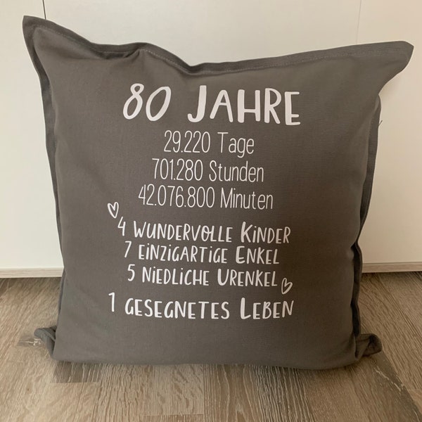 Geschenk 80.Geburtstag Frau Mann Runder Geburtstag Senioren Enkel Urenkel Geschenkidee Oma Opa Großeltern personalisiert