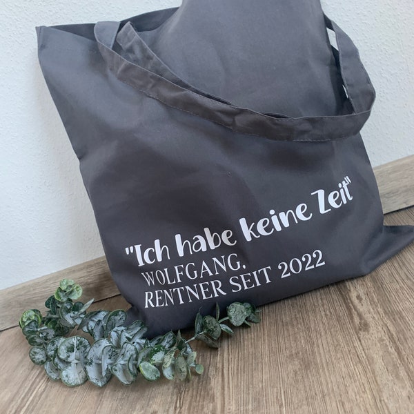 Beutel Rentner personalisiert Geschenk Ruhestand