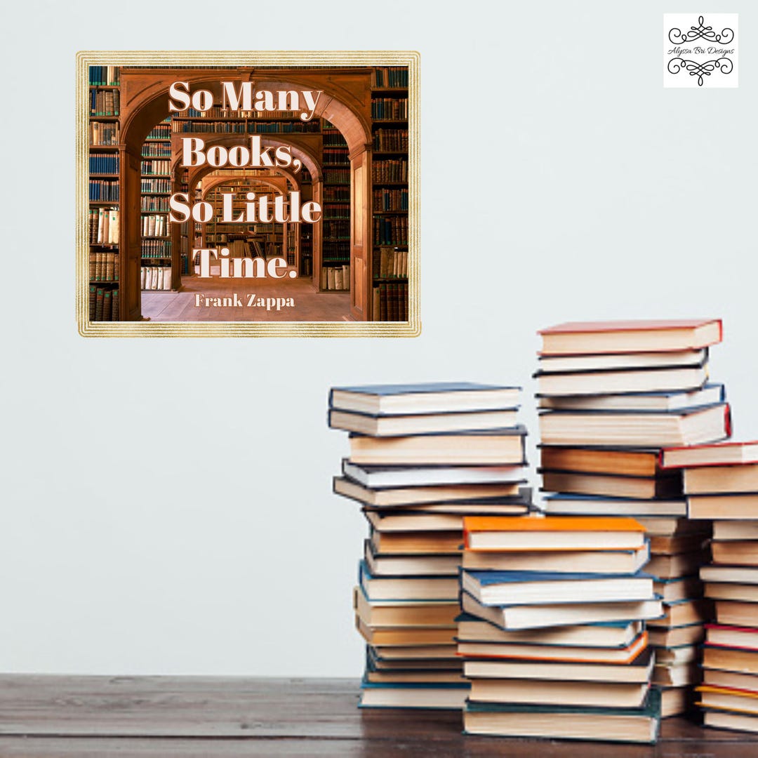 Reading Nook Art for Bookshelf Aesthetic Room Decor Book Quote Wall Art ...
