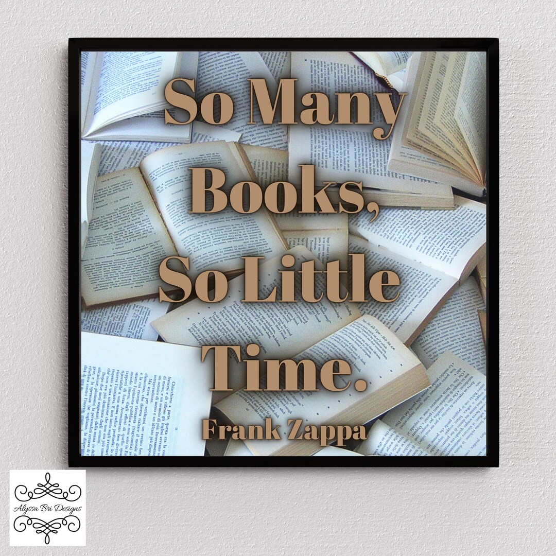 Book Quote Wall Art Reading Nook Art for Bookshelf Literary Decorations ...