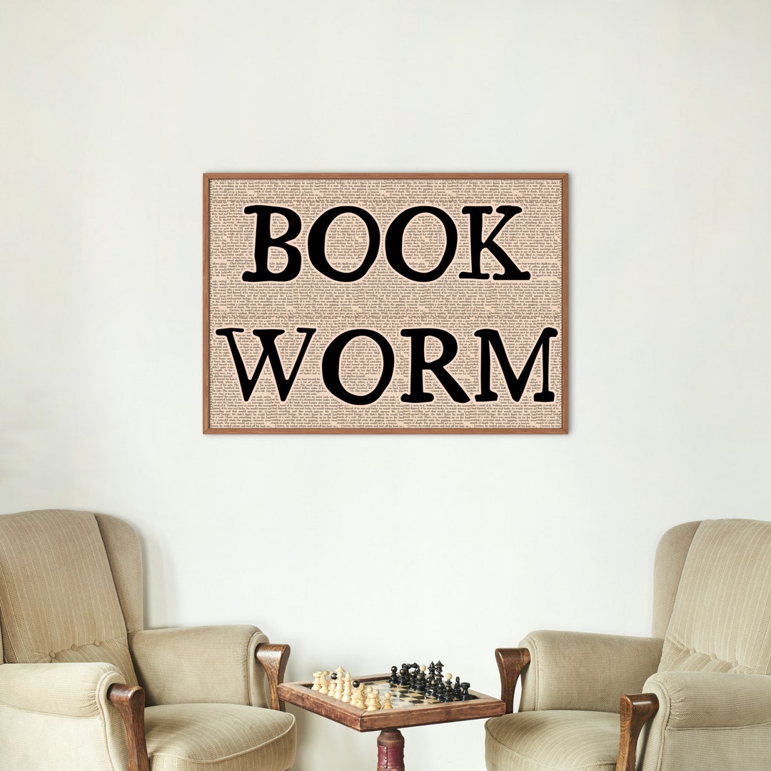 Bookish Wall Art Bookish Art Print Bookcase Decor Bookish Merch Book ...