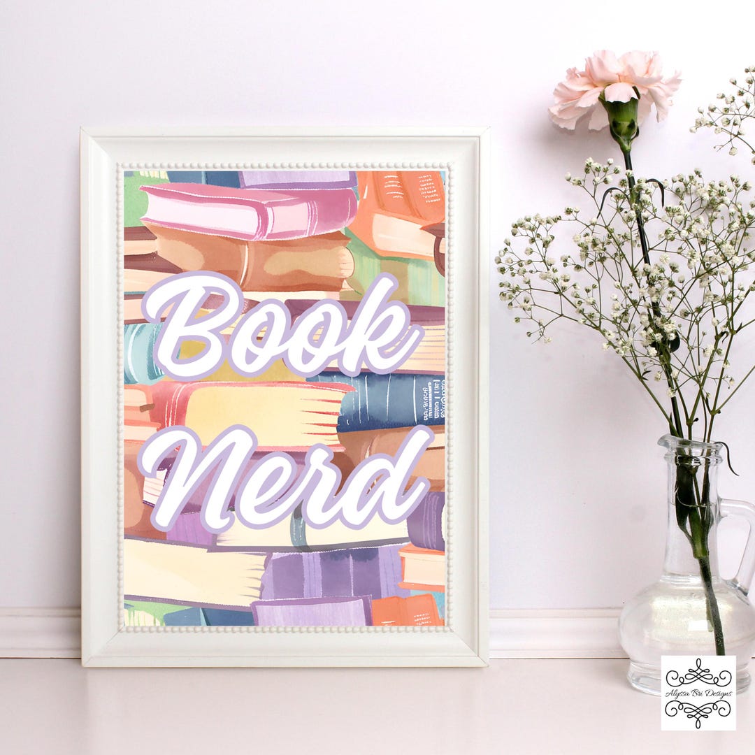 Gallery Wall Decor Reading Nook Art for Bookshelf Book Page Room Decor ...