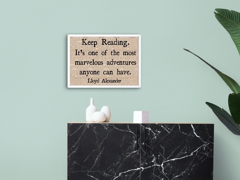 Book Quote Wall Art Aesthetic Room Decor Gallery Wall Library Sign ...